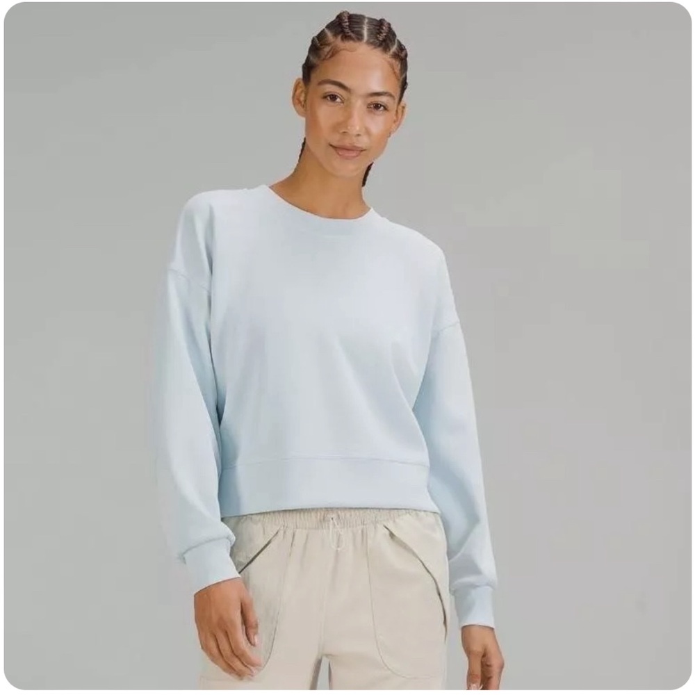 Lululemon Softstreme Perfectly Oversized Cropped Crew PWBE size 6